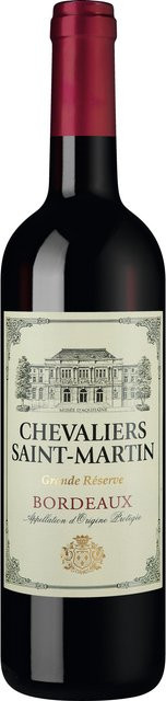 Chevaliers Saint-Martin, Grande Réserve, Bordeaux AOP, Cabernet Sauvignon, trocken, Rotwein, 2024, 0,75 l - Bild 1