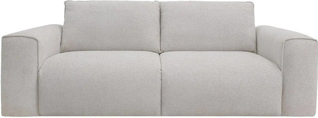 Vente-unique Schlafsofa Poglo in Beige mit Stoffbezug und Memory-Schaum, Breite: 236 cm - Bild 1