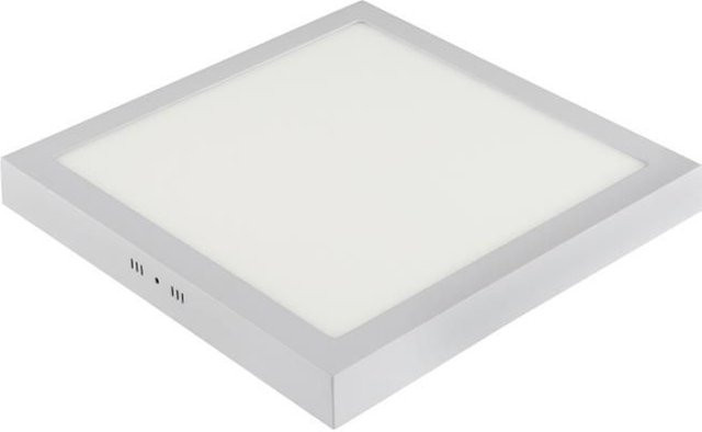 Quadratische LED Deckenleuchte in Weiß mit 28W und warmweißem Licht (3000K) - Bild 1