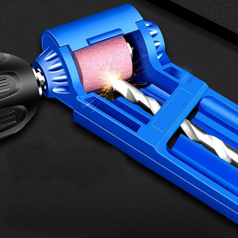 Tragbarer Bohrer Schärfer mit Schleifscheibe für Nagelbohrer in Blau - Bild 4