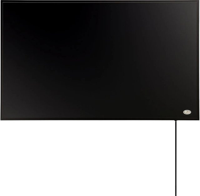 Könighaus Infrarotheizung Black Edition 800 W Schwarz Kabelausgang Quer Links - Bild 1