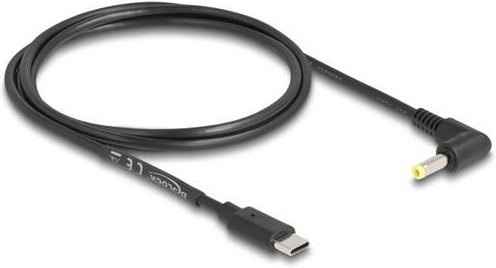 Delock USB-C auf DC Ladekabel mit 4,0 mm DC-Stecker in Schwarz, Länge: 1,50 m - Bild 1