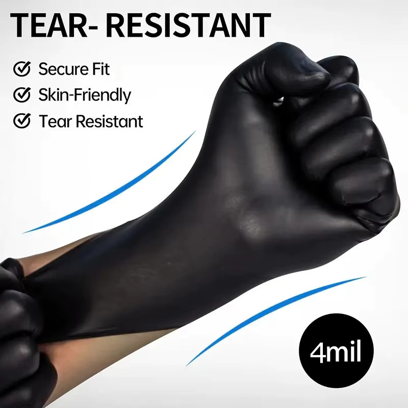 INMAICH Einweg Nitrilhandschuhe Schwarz Größe S - Bild 2