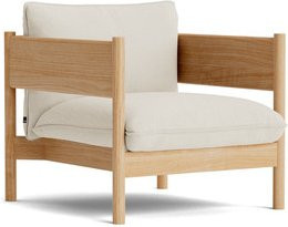 HAY Arbour Club Sessel in Beige mit Holzgestell und Armlehnen - Bild 1