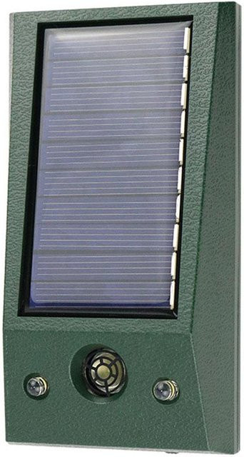 Solarbetriebener Ultraschall-Tiervertreiber mit blinkendem LED-Licht in Grün zur Abwehr von Nagetieren und Stinktieren - Bild 1