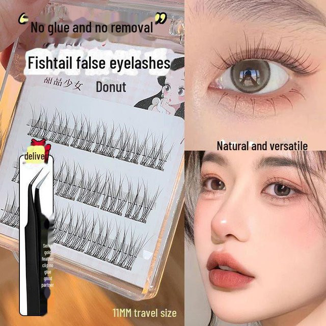 Feixi Wimpern Trilogie-Set, selbstklebend, transparenter Stiel - Bild 1