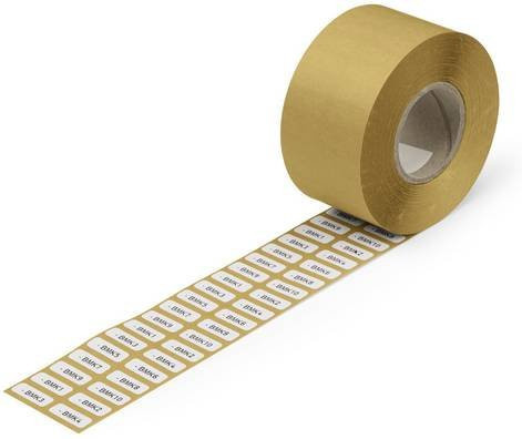 WAGO 210-811 Etiketten für Thermotransferbedruckung, Farbe: Weiß, 3000 Stück, B: 7 mm, H: 20 mm - Bild 1