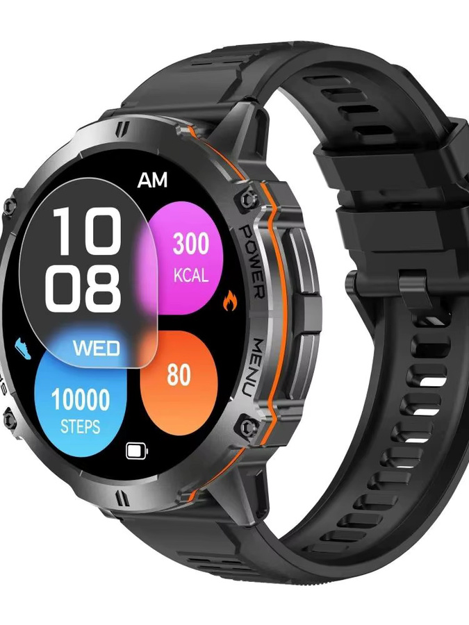 Leadoys X3 Smartwatch Outdoor-Sport-Schwimmuhr mit GPS und 10 m Wasserdichtigkeit in Schwarz - Bild 5