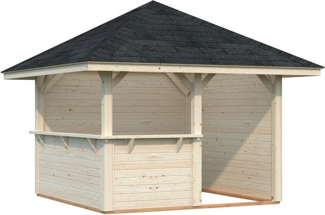 Palmako Holz-Pavillon Bianca Set aus Fichtenholz in Braun B/H/T: 300 x 319 x 300 cm - Bild 1