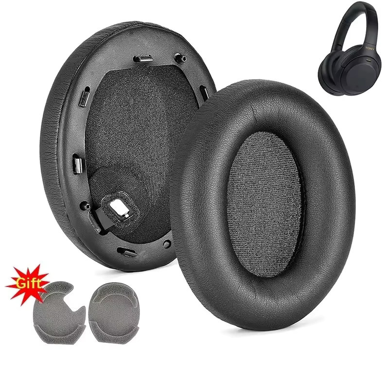 Sony Ersatz-Ohrpolster für WH-1000XM4 Kopfhörer aus weichem Memory-Schaum in Schwarz - Bild 3