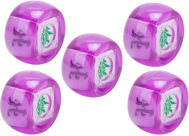 Fishine Mahjong Windrichtung Würfel, 5-teiliges Set, Transparent - Bild 1