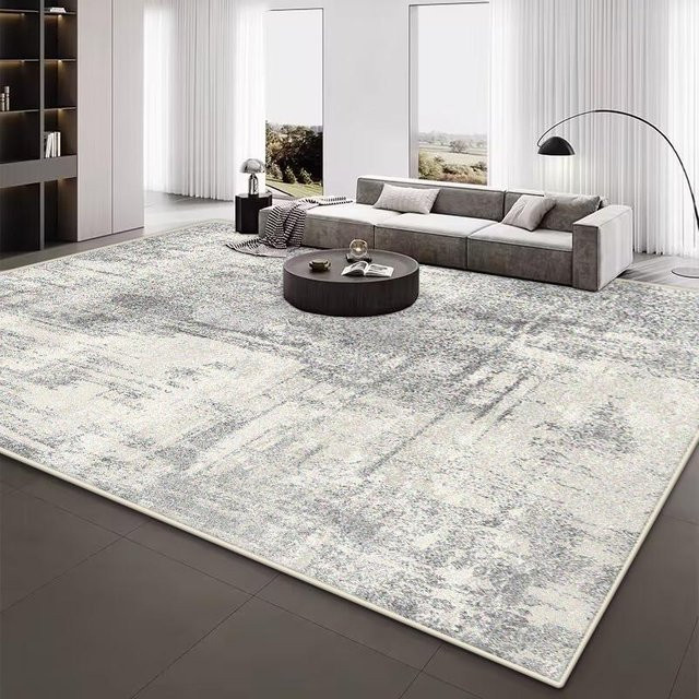JGJG Moderner Plüschteppich in abstraktem Design, rutschfest und waschbar, B/T: 140 x 200 cm - Bild 1
