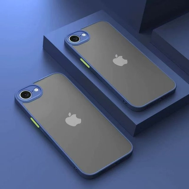 Stoßfeste Armor Bumper Handyhülle für iPhone 17E und iPhone 16E in Schwarz oder Grün mit 2-in-1 Schutz aus hartem PC und weichem Bumper - Bild 1