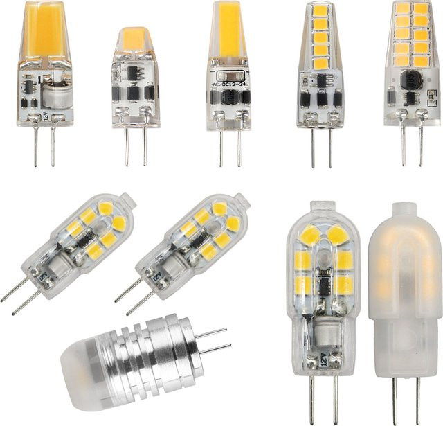 Gatetop G4 LED Kristall Lampe für Kronleuchter, 12V, Warmweiß, 2er Set - Bild 1