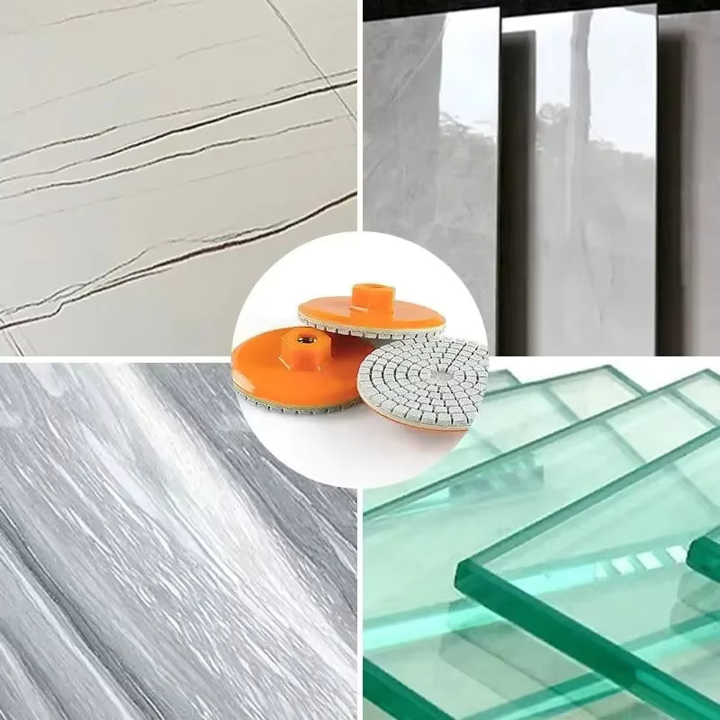 SUITU Zylindrischer Schleifblock 3 Zoll 80 mm für Nass-Trocken-Polierarbeiten an Marmor Granit Beton und Stein - Bild 2
