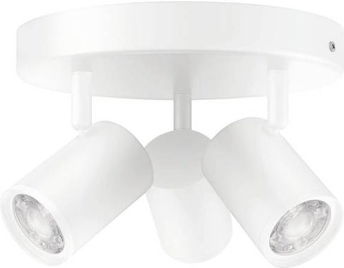 WiZ Imageo LED-Deckenleuchte in Weiß mit 3 Spots, RGBW, Tunable White und Bewegungssensor, Durchmesser: 12,3 cm - Bild 1