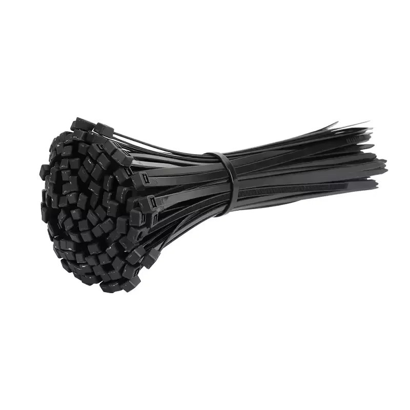 Selbstsichernde Kabelbinder aus Kunststoff und Nylon in Schwarz, B/T/H: 8 x 500 mm - Bild 2