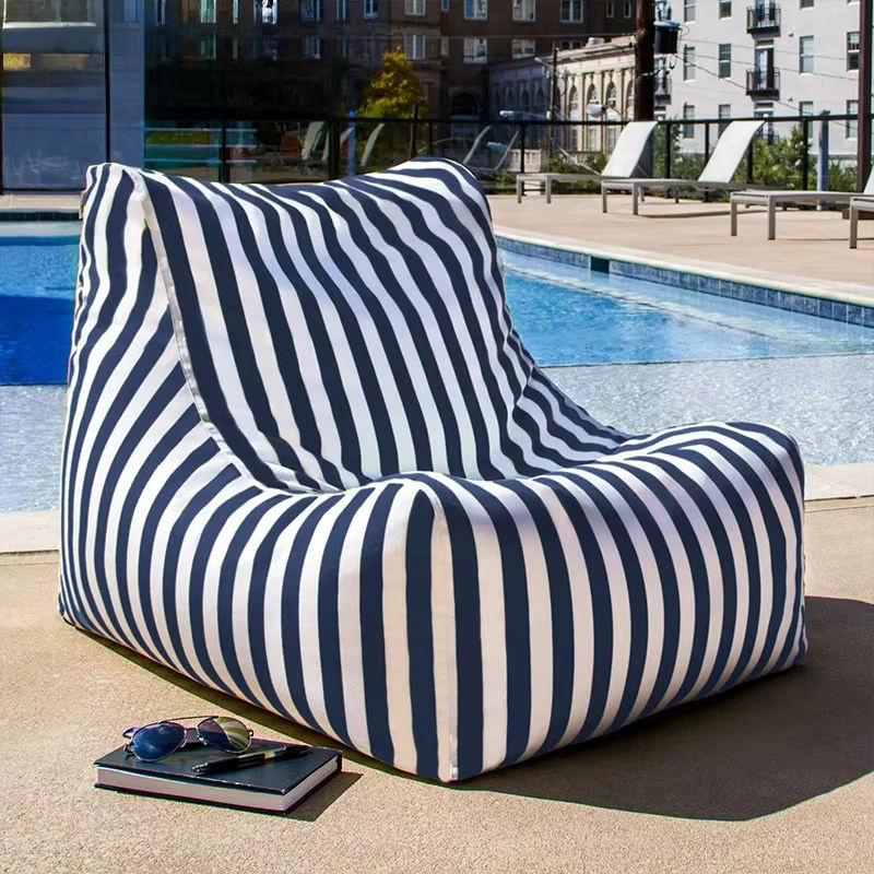 Otautau Outdoor Sitzsack Liege Abdeckung in Gelb ohne Füllstoff B/T/H: 90 x 70 x 60 cm - Bild 4