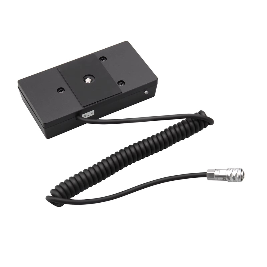 Probty 12V Netzteiladapter für Sony NP-F970 Akku, passend für BMPCC 4K/6K Kamera, Schwarz - Bild 2