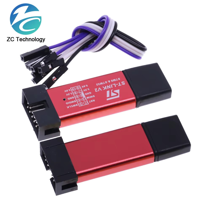 ST-Link V2 ST-Link Mini Simulator für STM8 und STM32 von STMicroelectronics in Rot - Bild 2