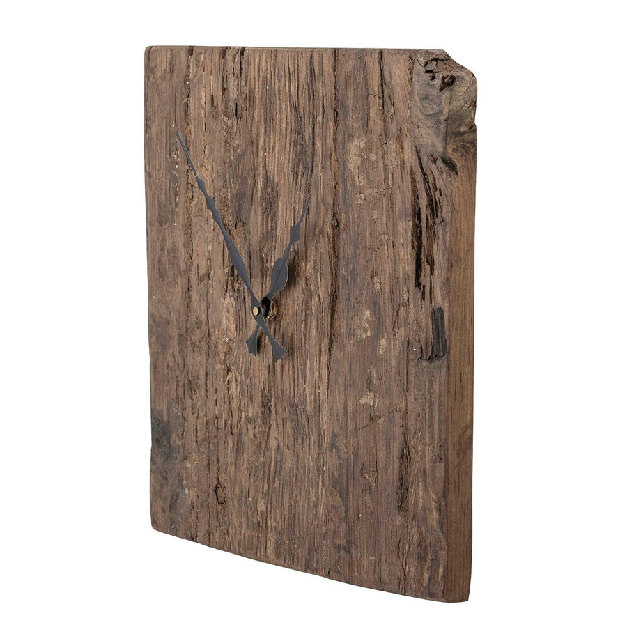 Bloomingville Wanduhr Sarai aus recyceltem Holz in Braun, Durchmesser: 30 cm - Bild 1