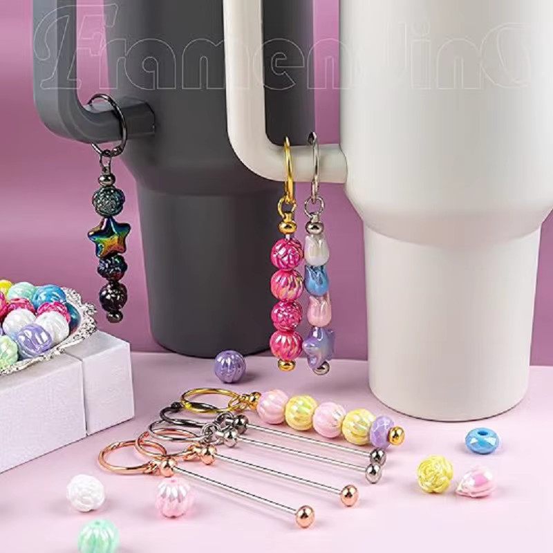 Schlüsselanhänger-Perlenstangen-Kombination, Perlen, Tassenschmuck - Bild 2