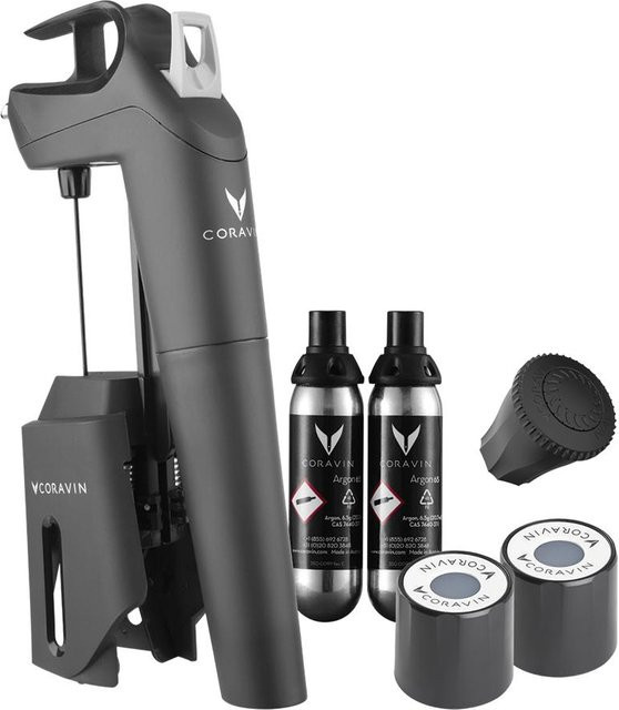 Coravin Timeless Three + System zur Weinaufbewahrung mit Flaschenverschluss in Schwarz - Bild 1