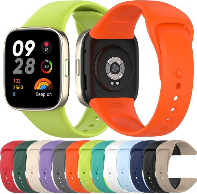 Xiaomi Uhrenarmband Silikon, Schwarz, Redmi Watch 3 - Bild 1
