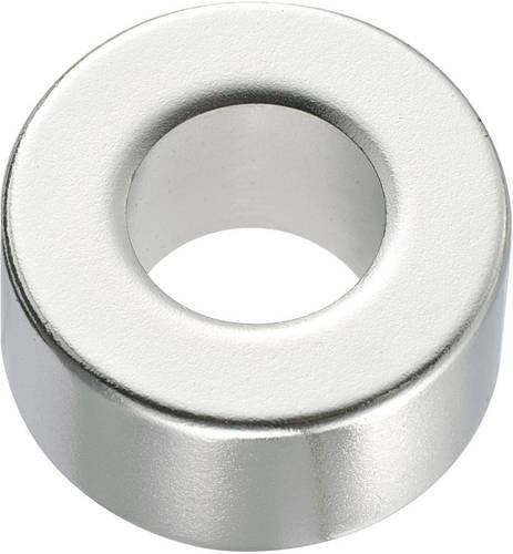 TRU COMPONENTS Permanent-Magnet Ring N45 in Silber, Durchmesser: 20 mm, Höhe: 10 mm - Bild 1