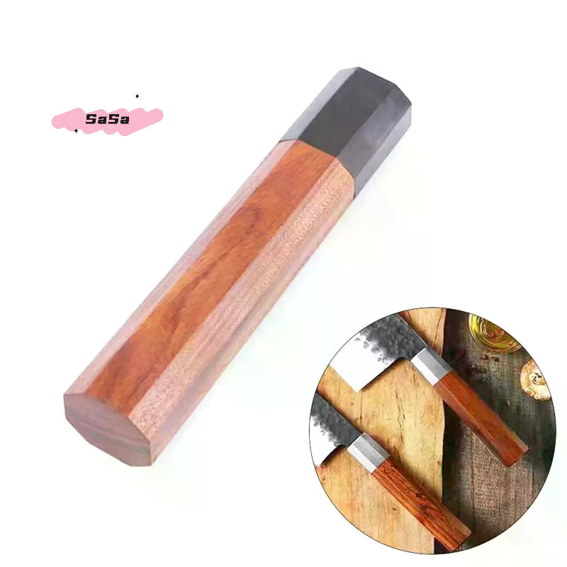 YOWEI Achteckiger Messergriff aus rotem Sandelholz in Rot und Braun - Bild 5