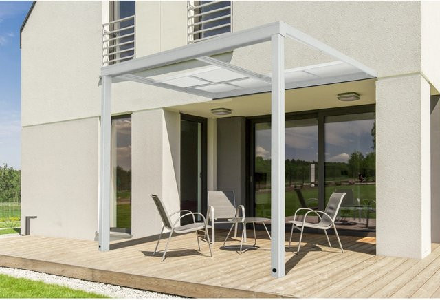 Home Deluxe Terrassenüberdachung Solis Deluxe, Farbe: Weiß, B/T/H: 290 x 295 x 233/272 cm - Bild 4