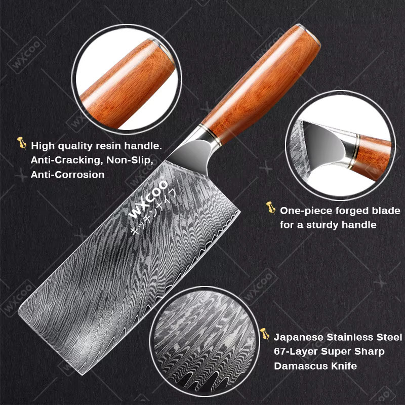WXCOO Ausbeinmesser aus Edelstahl in Silber als Allzweckmesser für Fleisch, Gemüse und Fisch - Bild 2