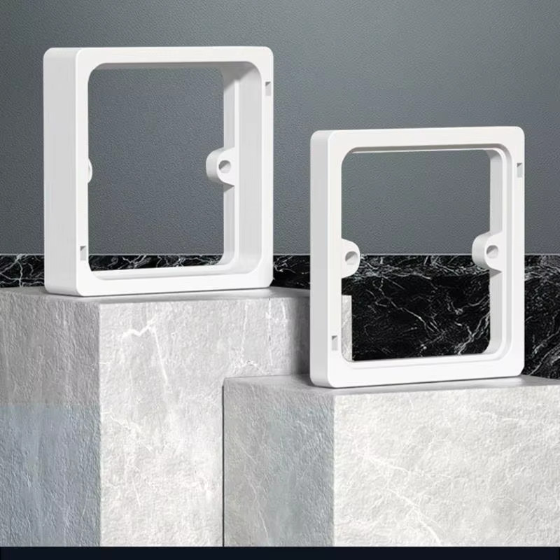 OOTDTY Steckdosenerweiterung Single-Gang Outlet Box Extender aus Kunststoff in Weiß - Bild 2