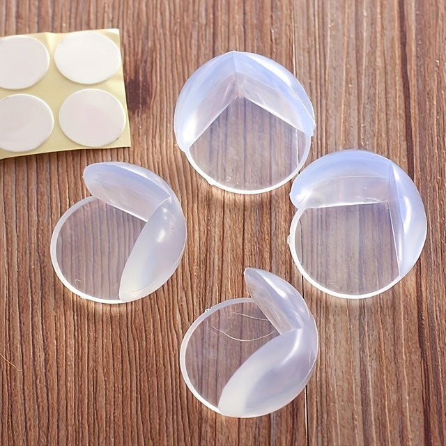 8/4 Stück Kindersicherheits-Eckenschutz aus Silikon in Transparent als Antikollisions-Kantenschutz für Tische - Bild 1