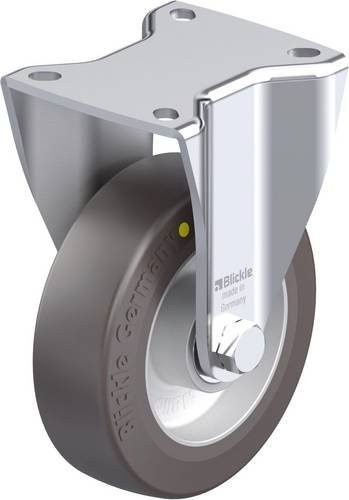 Blickle Stahlblech-Bockrolle BH-ALST 125K-1-AS in Silber, Rad-Durchmesser: 125 mm, Tragfähigkeit (max.): 370 kg - Bild 1