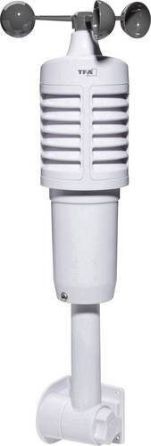 TFA Dostmann Kombi-Sensor Thermo- Hygro- und Windsensor Funk 433MHz in Weiß - Bild 1