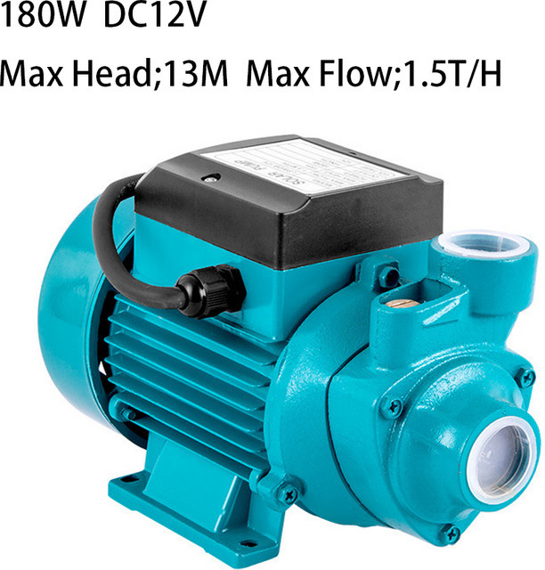 Solar Wirbel Wasserpumpe für die Landwirtschaft, DC 12V 24V Tauchpumpe mit max. 13m Förderhöhe und max. 1,5 t/h Durchfluss - Bild 1