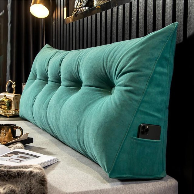 Keilkissen SepJiu in Grün zur Linderung von Rückenschmerzen für Sofa und Bett, B/T/H: 180 x 50 x 20 cm - Bild 1