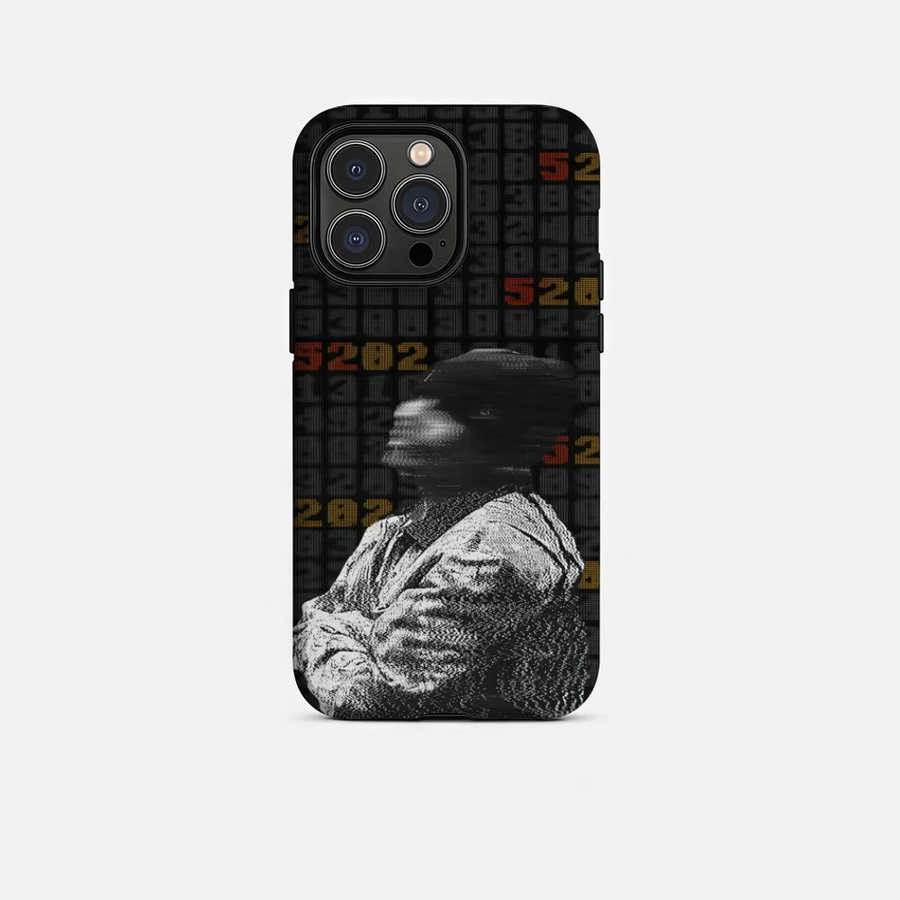Rapper D-Duki 5202 Handyhülle für iPhone 17 16 15 14 13 12 Pro Max Plus in Schwarz und Weiß mit glänzender HD-Doppelschicht-Flüssighartschale - Bild 5