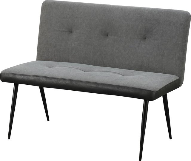 HTI-Living 2-Sitzer Bank Joschka in Anthrazit/Grau im Retro-Design - Bild 1