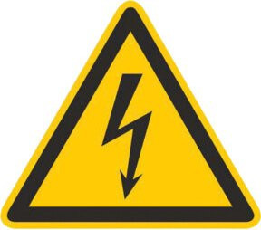 Cimco Beacon Warnleuchte für elektrische Spannung in Gelb, B/T/H: 100 x 100 x 1 cm - Bild 1