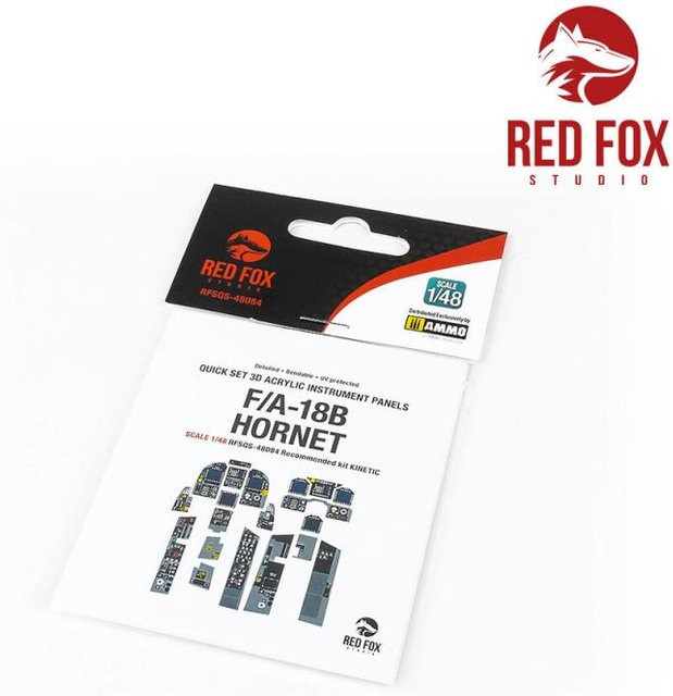 Red Fox Studio F/A-18B Hornet, Fahrzeug, 1:48, Kunststoff - Bild 1