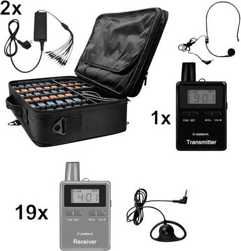 Albrecht ATT/ATR400 Tour Guide System 20er Set in Schwarz - Bild 1