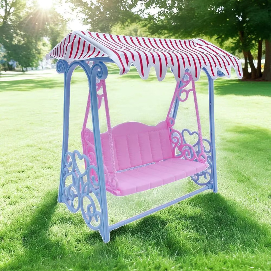 Barnewa Simulations-Schaukel für Puppen, Rosa / Pink, Kunststoff - Bild 3