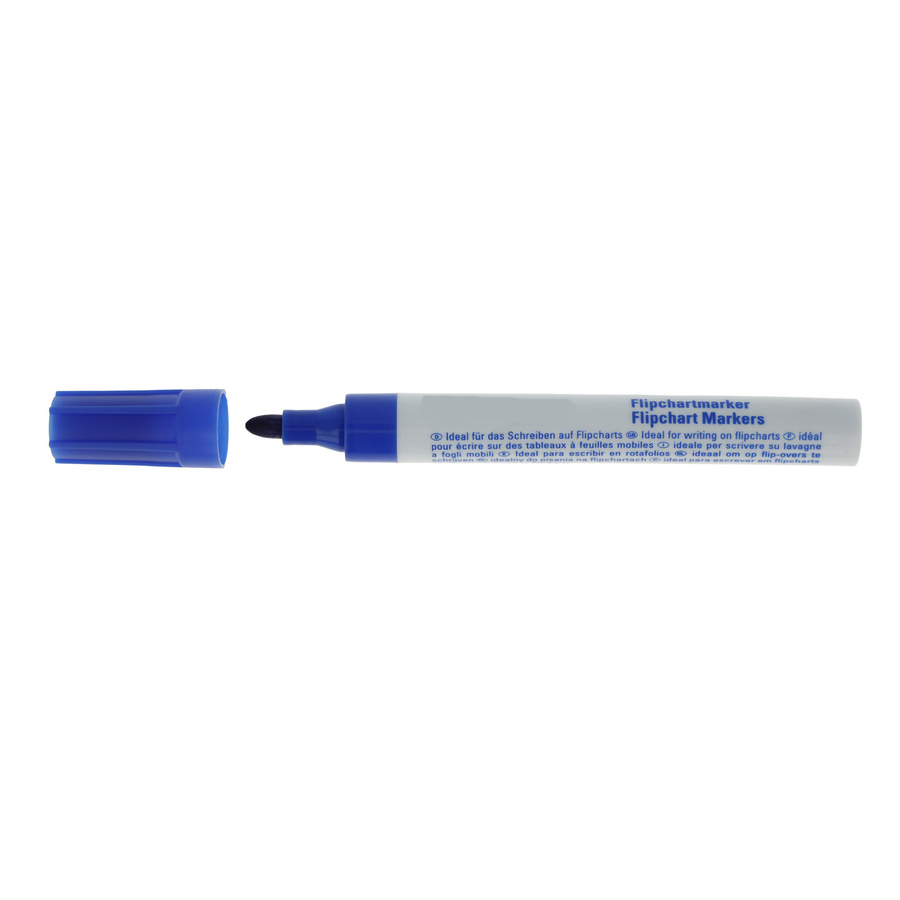 Soennecken Flipchartmarker mit Bullet-Spitze in Blau und Weiß - Bild 2