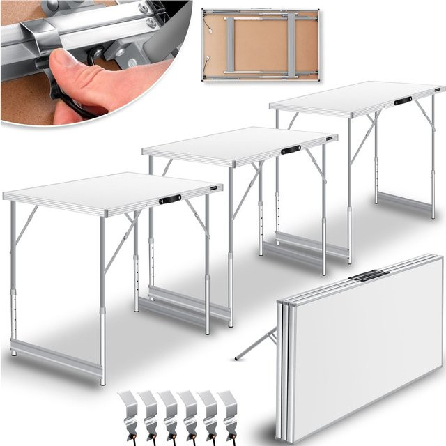 KESSER Multifunktionstisch Profi 3-teilig, höhenverstellbarer Klapptisch mit Ausziehfunktion, B/T: 100 x 60 cm - Bild 1