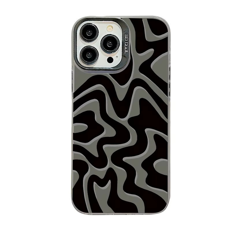 Ripple Imaging Plane Handyhülle mit Laser-Design aus Hard PC und TPU für iPhone 16 15 14 13 12 11 Pro Max und weitere Modelle, Mehrfarbig/Grün - Bild 2
