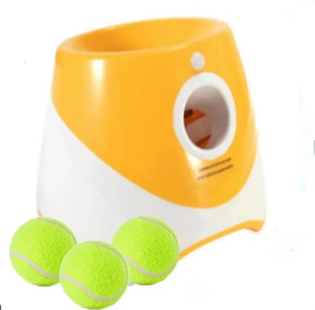 Yiran Furniture Ballwerfer Spielzeug für Hunde, Automatischer Wurf, 3 Entfernungseinstellungen - Bild 1