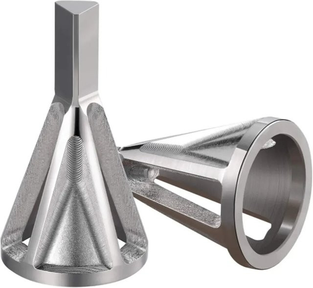 TTAKA7 Entgratungs- und Anfaswerkzeuge aus HSS-Schnellarbeitsstahl in Silber für Edelstahl und Bohrmaschinen mit Dreiecksschäften - Bild 1