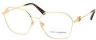 Dolce&Gabbana DG 1366 Korrektionsbrille, Vollrand, Quadratisch, Gold, Damen - Bild 1
